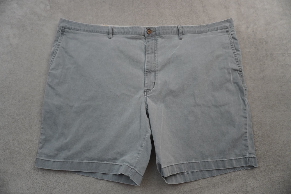 Tommy Bahama Shorts Mens 52 Gray Chino Stretch Canvas Casual Summer 9" Inseam